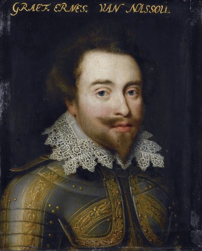 Portret van Johan Ernst I (1582-1617), graaf van Nassau-Siegen door Jan Anthonisz. van Ravesteyn